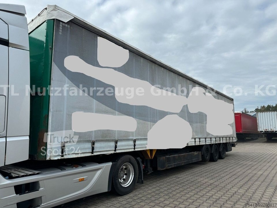 Auflieger mit Pritsche & Plane BERGER SAPL 24LTMN light*Mega*Edscha Verdeck*Lift* gebraucht