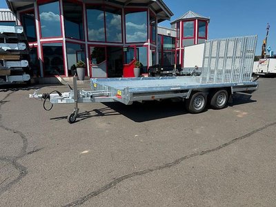 Anssems Hulco Baggeranhänger 3,5 T 3500 kg inkl. Alu-Boden Anhänger Terrax 2 344x165x27 Laderamp Zweiachser