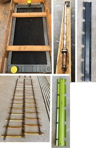 Claas Zubehör für Claas Mähdrescher / Wendetrommelwelle, Strohhäcksler, div. Bleche und mehr Ersatzteile