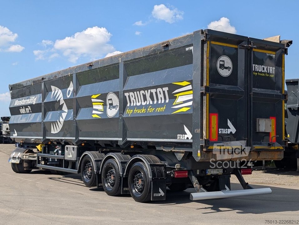 Kipper Auflieger STAS HardoX Stahl 74 m , Liftachse, MIETEN? gebraucht