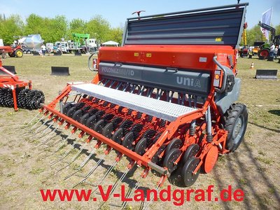 Unia Polonez 550/3D Premium Doppelscheibenschar-Sämaschine 3 m 550 l Vollausstattung