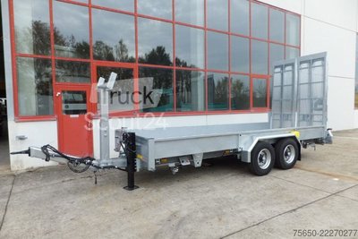 Tieflader Anhänger Möslein TT 11-E6x2  Tieflader für Fräsen breiten Rampen, Neu neu