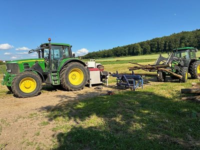 John Deere 6830 mit Stoll FZ, FKH & FZW!