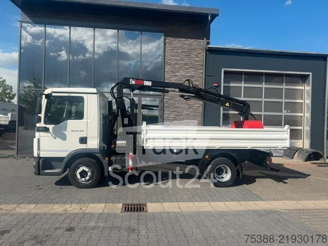 Dreiseitenkipper LKW MAN TGL 10.190 3- Seitenkipper Kran Hiab Greifer gebraucht