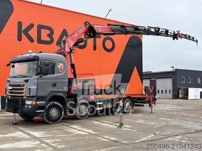 Offener Körper Scania G 440 8x2*6 FASSI F800 + JIB / PLATFORM L=6571-... gebraucht