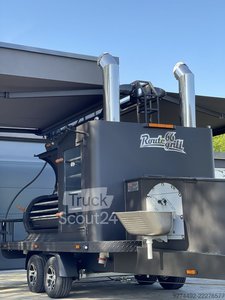Mobile Grills, Grill auf Anhänger, Barbecue (BBQ), Smokers Route 66 Grill Texas 2 XXL neu