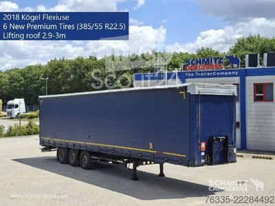 Auflieger mit Pritsche & Plane Kögel Curtainsider Mega gebraucht