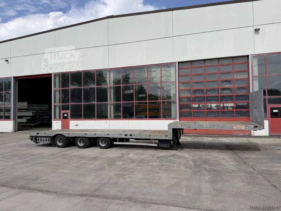 Tieflader-Sattelauflieger Möslein STO 3 Schwebheim  3 Achs Satteltieflader Plato 45 t GGfür Fertigteile, Baumaschinen ge