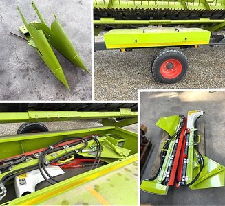 Claas und andere Marken: Zubehör Rapsschneidwerke / Halmteiler, Rapsboxen, Rapsmesser und mehr