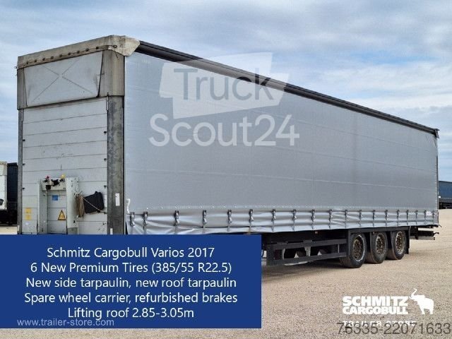 Auflieger mit Pritsche & Plane Schmitz Cargobull Curtainsider Mega gebraucht