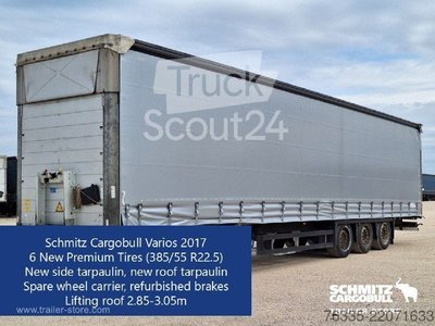Auflieger mit Pritsche & Plane Schmitz Cargobull Curtainsider Mega gebraucht