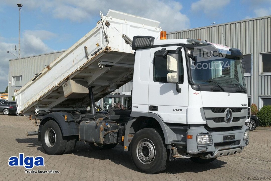 Kipper LKW MERCEDES-BENZ 1846 K Actros 4x2, Meiller, Klima, Hydr., AHK gebraucht