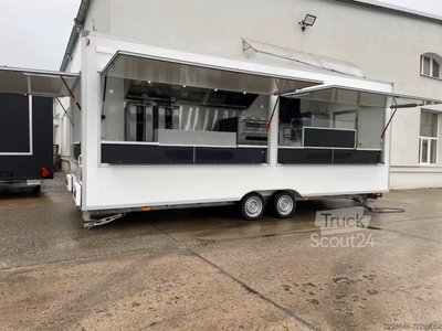Verkaufsanhänger Imbissanhänger, Grill DÖNER PIZZA 6,2 x 2,4 m neu