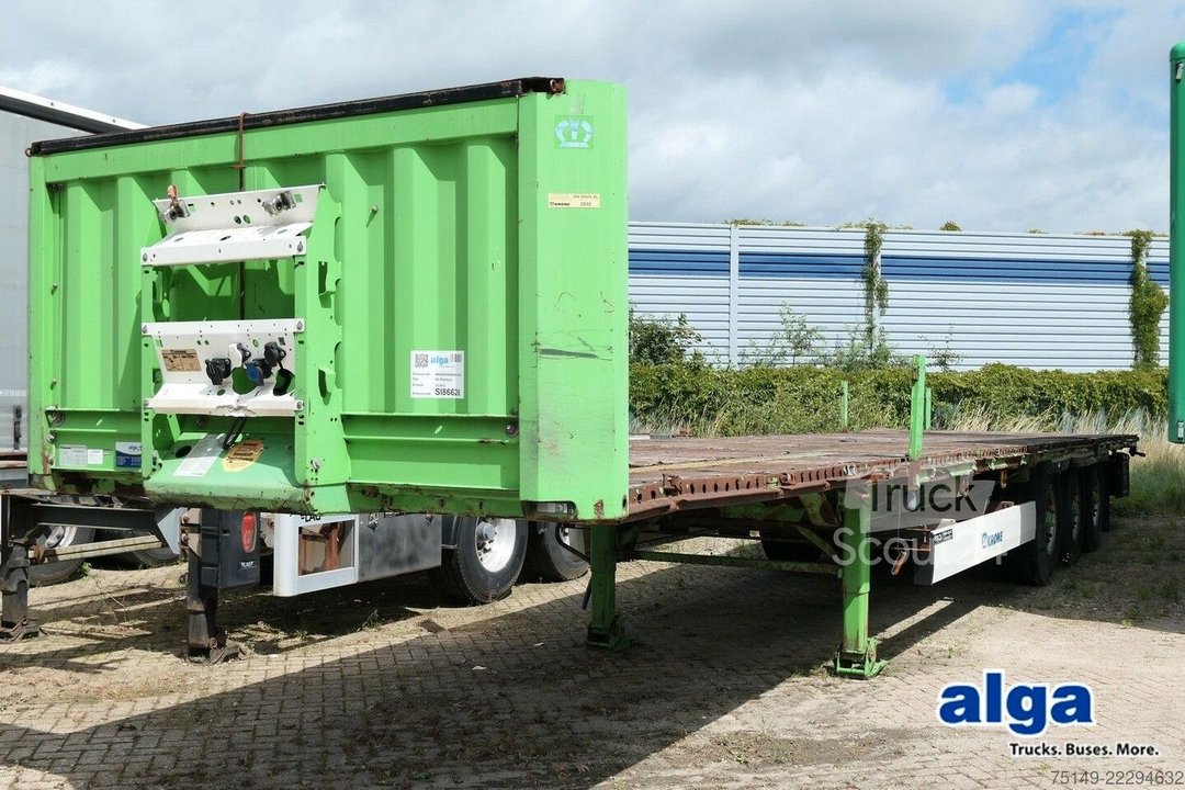 Auflieger mit Arbeitsbühne KRONE SD, 2x Liftachse, Rungen, Luftfederung, BPW gebraucht
