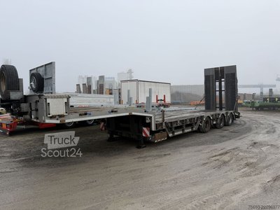 Tieflader-Sattelauflieger Humbaur HTS30  3 Achs Satteltieflader mit Radmulden gebraucht