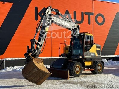 Radbagger Volvo EW 160 E TILTROTATOR / AC / CENTRAL LUBRICATION gebraucht