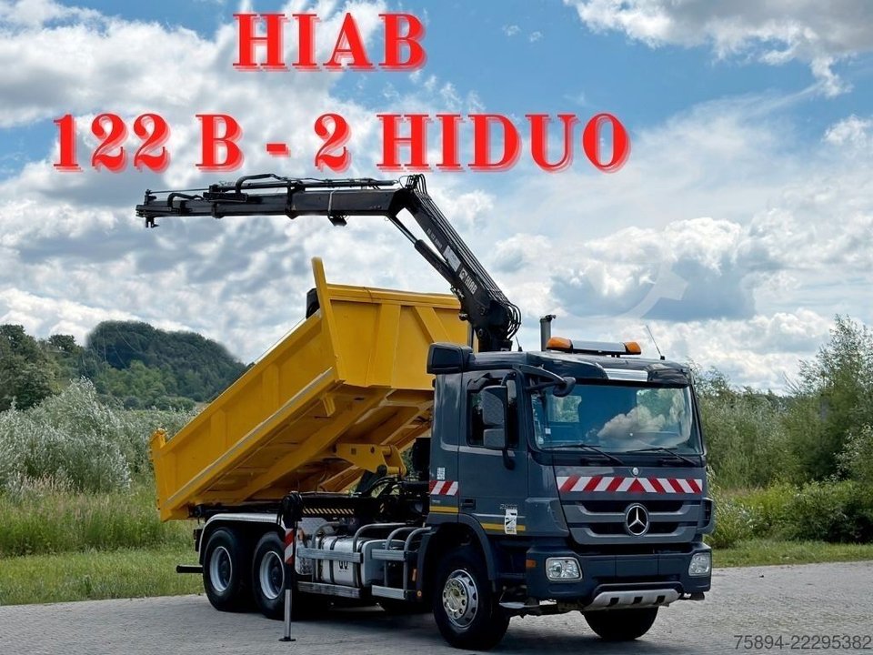 MERCEDES-BENZ ACTROS 2636* KIPPER 4,80 + KRAN/FUNK / 6x4