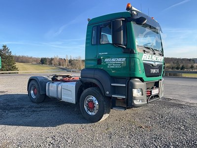 MAN TGS 18.500 4x4H BLS with 2010 Kempf SKM 31/2 SR tipper semi-trailer