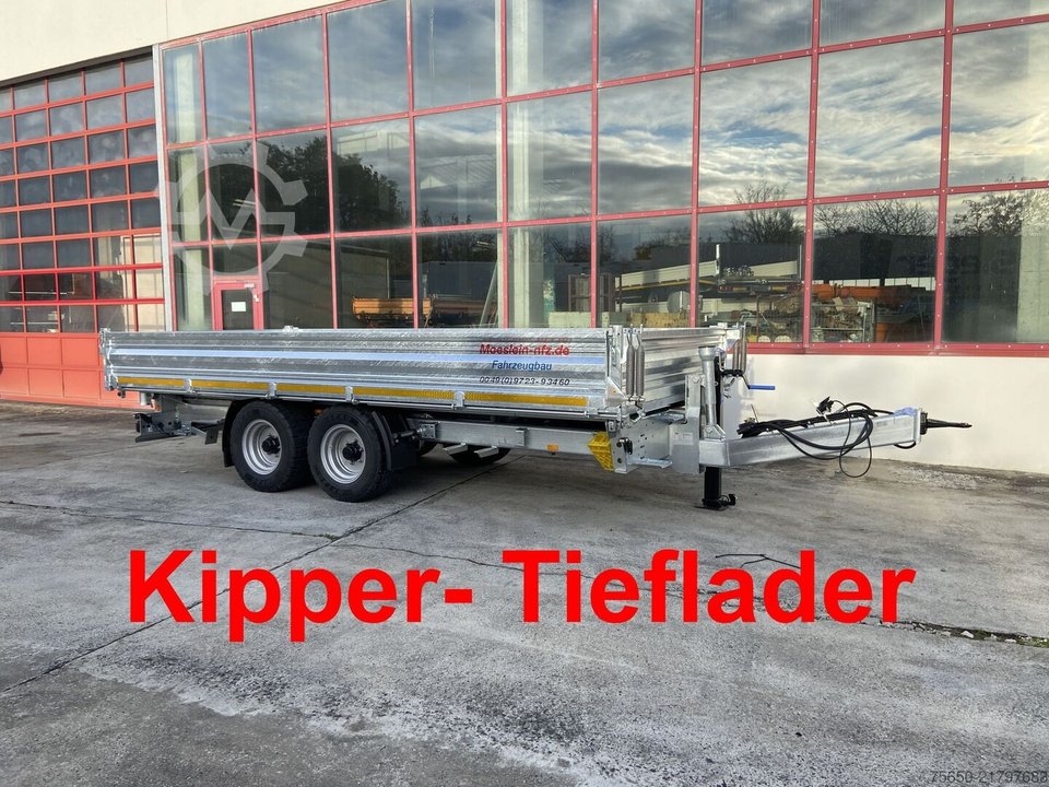 Möslein TTD 11 Breite Reifen  Kipper Tieflader, Breite Reifen-- Neufahrzeug --