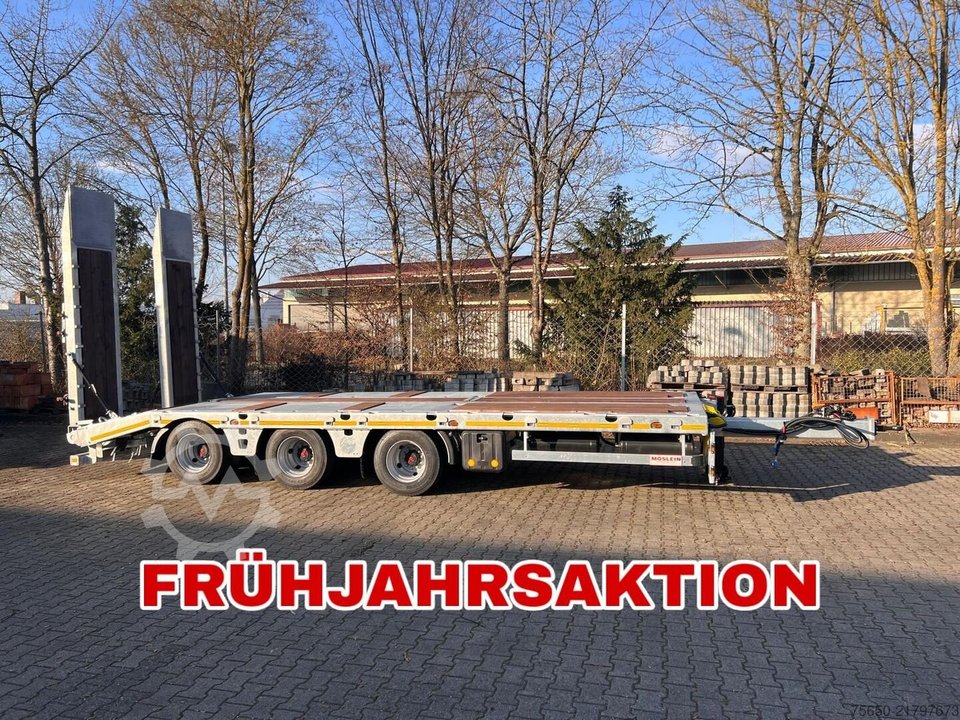Möslein TT 34 Zugrohr Gerade  34 t GG Tridem- Tieflader 3 Achs, gelenktNeufahrzeug