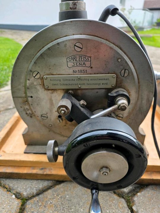 Teilkopf Teilapparat Carl Zeiss Jena, Deckel Fp1, Fräsmaschine