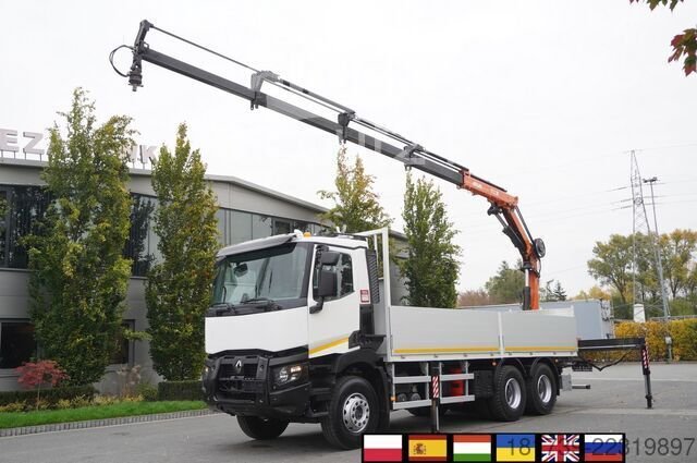 Plattform mit Kran Renault C380 Comfort 6x4 / Atlas 172.3E crane gebraucht