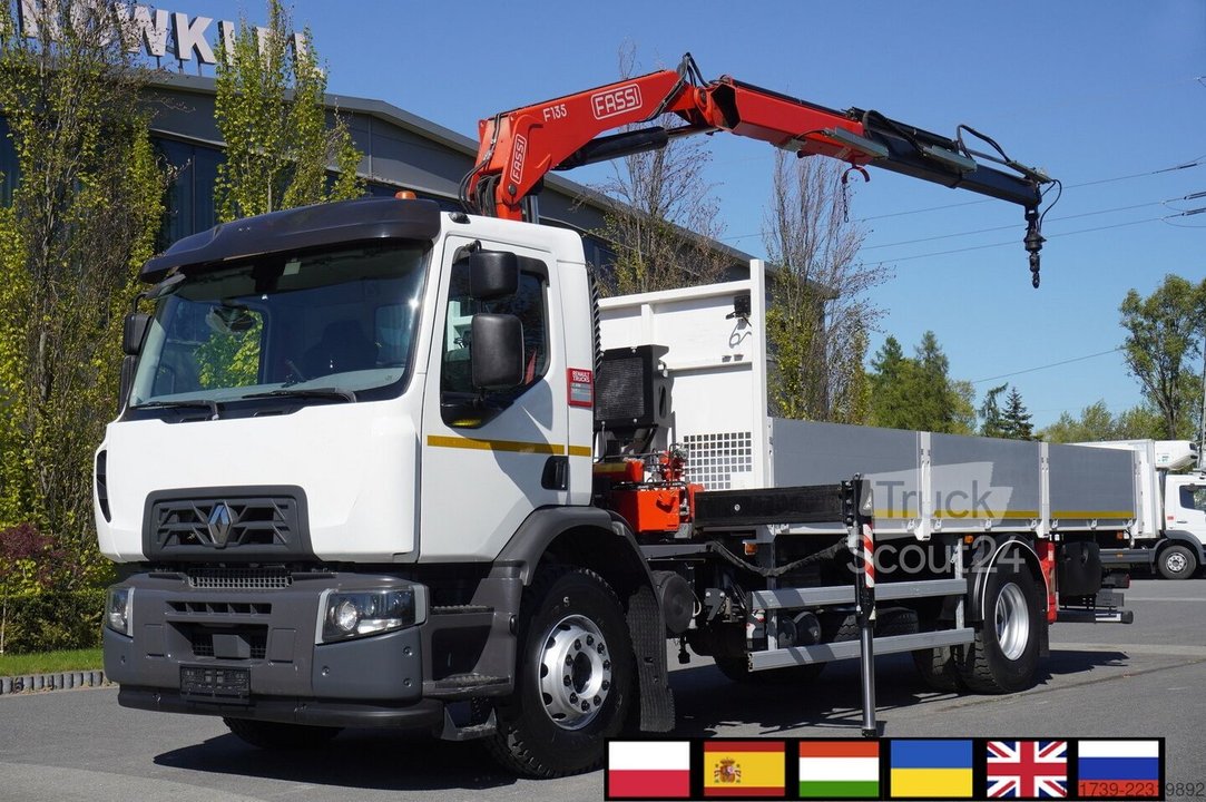 Plattform mit Kran Renault C280 DTI 8/ FASSI crane F135a.22 /15EPAL gebraucht