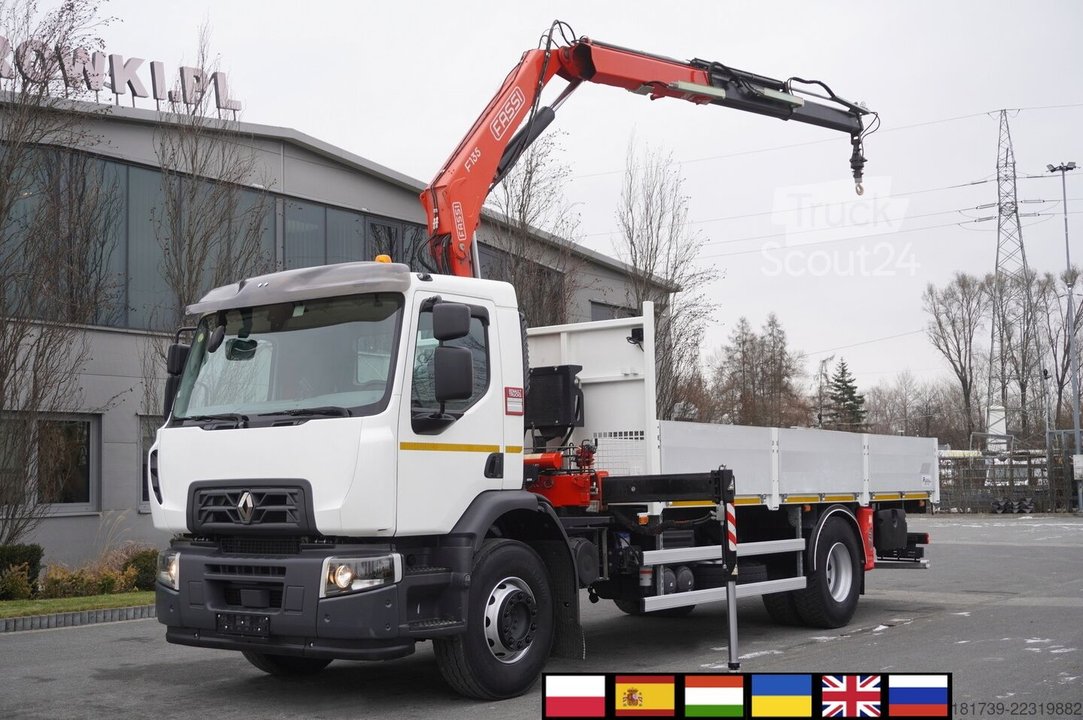 Plattform mit Kran Renault C280 DTI 8 / FASSI crane 5.6T / 560 mth gebraucht