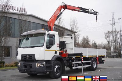 Plattform mit Kran Renault C280 DTI 8 / FASSI crane 5.6T / 560 mth gebraucht