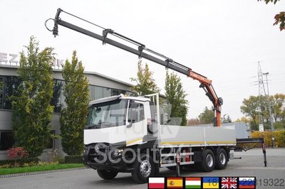 Plattform mit Kran Renault C380 Comfort 6x4 / Atlas 172.3E crane gebraucht