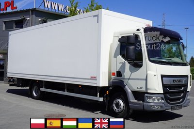 Container DAF LF 12.210 18-pallet container with tail gebraucht