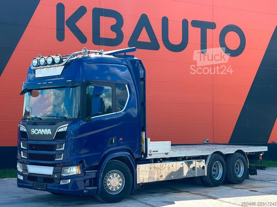 Offener Körper Scania R 650 6x4 RETARDER / PLATFORM L=6851 mm gebraucht