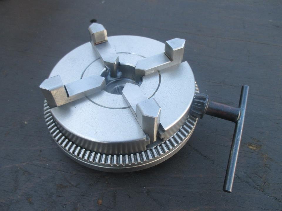 4 - Pečící jeřáb chuck 125mm NEWW. - WEILER RÖM soustruh