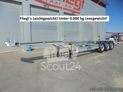 Auflieger mit Pritsche & Plane Fliegl SDS 380 Gooseneck starr 40" light neu