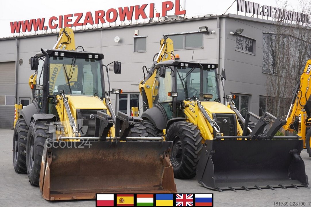 Baggerlader New Holland B 115 C backhoe loader/ 1000 MTH/ 2units gebraucht