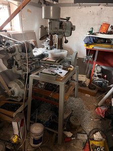 Drehmaschine Kellerfund konventionelle Metall-Drehbank
