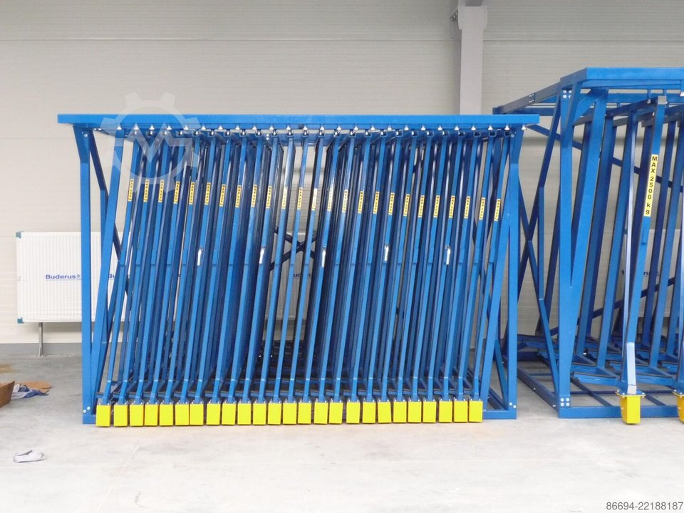 Glass Serwis LAGER 1/2 JUMBO mit 61 Schubladen