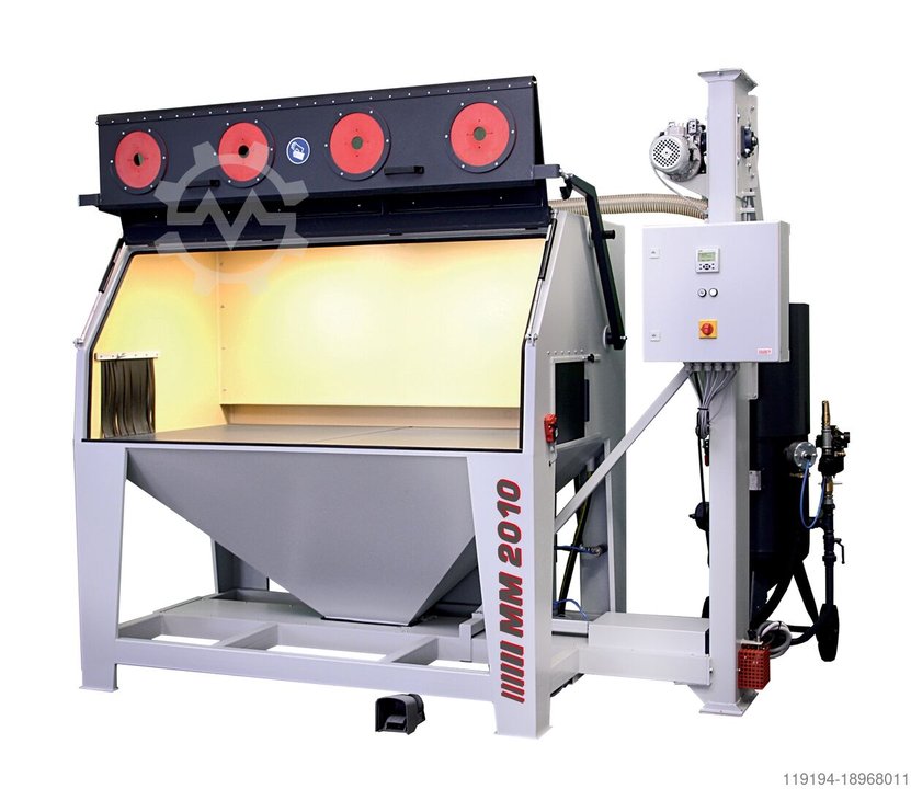 MM 2010 Druckstrahlkabine Integrierter Patronenfilter