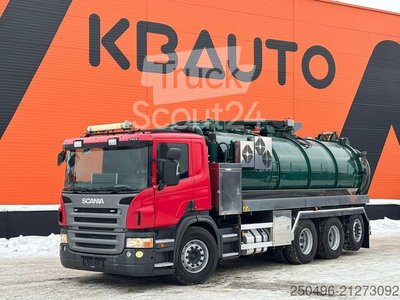 Saugwagen Scania P 420 8x4*4  Korp & son tank 14500 l + 1500 l /... gebraucht