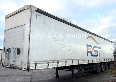 Auflieger mit Pritsche & Plane SCHMITZ CARGOBULL Liftachse, Edscha, Rahmen verzinkt, 385/65 gebraucht