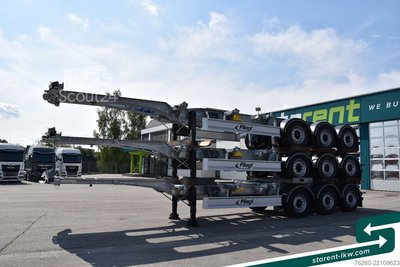 Auflieger-Wechselfahrgestell FLIEGL Containerchassis ADR, 1x20/2x20/1x30/1x40/1x45 neu