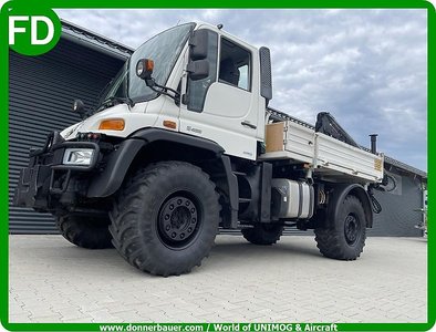Mercedes-Benz Unimog U400 Spezial, Kran-Funk, 7 Tonnen Seilwinde mit Funk, aus 1.Hand
