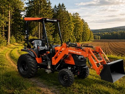 Startrac 26 HST Frontlader Euro / mit Industriebereifung Orange Hydrostat Kleintraktor NEU mit Mitsubishi Motor 26 PS Ga