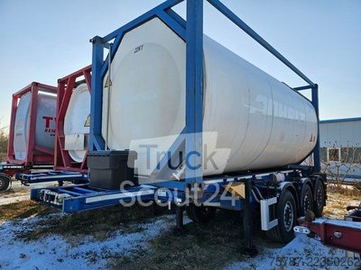 Tankauflieger SCHMITZ CARGOBULL Tankcontainer Chassis+Tankcontainer  Schwallwand gebraucht