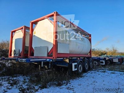 Auflieger-Wechselfahrgestell SCHMITZ CARGOBULL 20" Tankconatinerchassis + Tankcontainer gebraucht