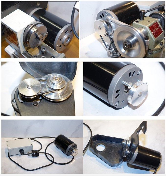 strong replacement motors Emco Unimat lathe steplessly adjustable.