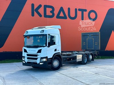 Transport von Containern Scania P 500 6x2*4 9 TON FRONT AXLE / RETARDER gebraucht
