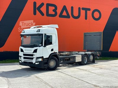 Transport von Containern Scania P 500 6x2*4 9 TON FRONT AXLE / RETARDER gebraucht