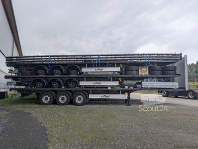 Auflieger mit Pritsche & Plane FLIEGL 3-Achs Gardine zum Aufbau neu