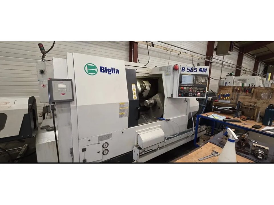 Biglia - B565 SM - Doppelspindel-CNC-Drehzentrum mit rotierenden Werkzeugen und Achse - 2014